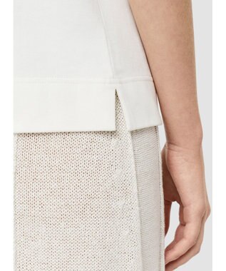 JOSEPH 【洗える】マーセライズコットン　ラウンドネックタンクトップ Ivory