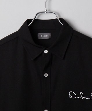 WEGO アムンゼンワンポイントBIGシャツ（LS） ブラック