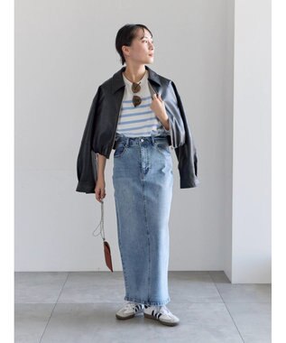 Te chichi フェイクレザークロップドブルゾン ブラック