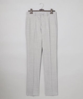 GOTAIRIKU ロングセラー【洗える/折り目加工/シワになりにくい/ウエストアジャスター】ウォッシャブル サマーウール100％パンツ_限定色(ノータック)25年モデル シルバー系