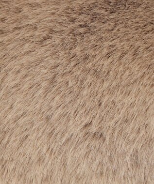 自由区 フェイクファーワンハンドル バッグ ブラウン系