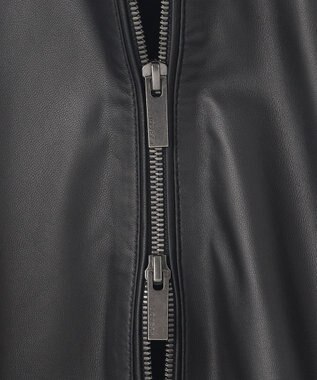 JOSEPH HOMME ライトラムナッパレザー　フードブルゾン ブラック系