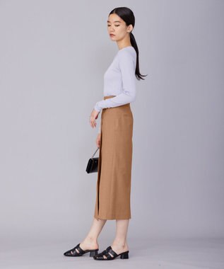 ICB 【セットアップ対応・洗える】 LooseWeave スカート レディッシュブラウン系