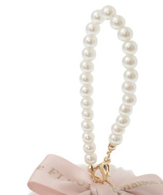 Maison de FLEUR パールチェーンファーチャーム Pink