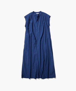 ATON NATURAL DYED COTTON LAWN | タックドレス BLUE