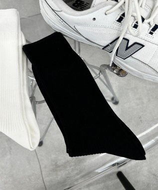 WEGO リブ無地ソックス（R） ブラック