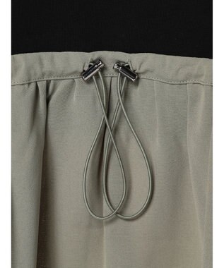 Green Parks ドロスト切替えドッキングカットプルオーバー Dark Khaki