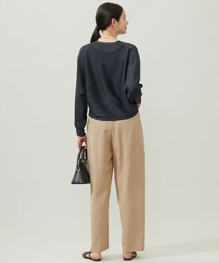 自由区 S セルロースコットンチノコクーンシルエット パンツ ベージュ