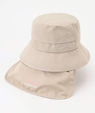 23区GOLF 【UNISEX】バックシェード付き【撥水/UVケア】UVハット ベージュ系