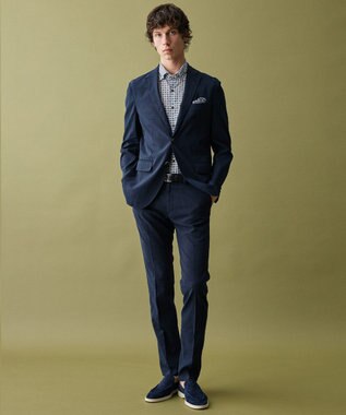 JOSEPH ABBOUD 【イタリア素材/日本製】バックスパインカットレザー ベルト ブラック系