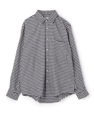 UNFILO MENS 【男女兼用】クリーンチェック ネルシャツ ブラックチェック