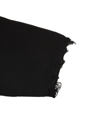 WEGO ダメージボーダーニットプルオーバー(SS) ブラックボーダー