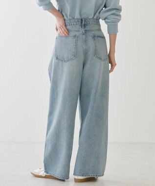 AMERICAN HOLIC タックワイドデニム Light Indigo