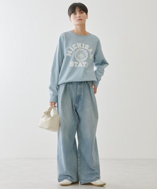 AMERICAN HOLIC タックワイドデニム Light Indigo