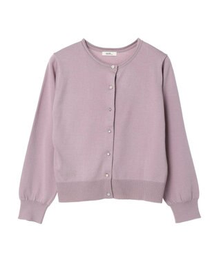 earth music&ecology いろいろ釦クルーネックカーディガン Lavender