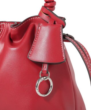 AMERICAN HOLIC キーチャーム付ドロストショルダーバッグ Red