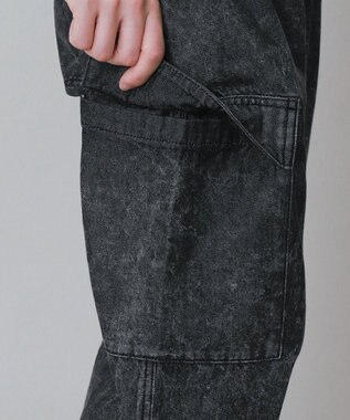 WEGO 【KIDS】デニムイージーカーゴパンツ（JUNIOR） デニムブラックソノタ