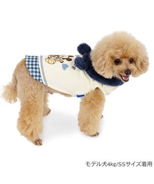 PET PARADISE ディズニー ミッキーマウス 襟付きトレーナー 小型犬 ホワイト×ネイビー
