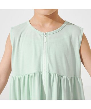 Chacott ジップアップワンピース アクアグリーン