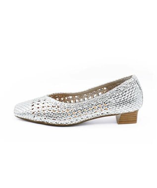 APOM レザーメッシュパンプス30