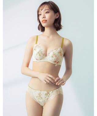 Wing ブラジャー Wing Lesiage ふっくら、まる胸メイク 背中にやさしくフィット 【2860シリーズ】 パッド有 ブラ PB2860 ウイング／ワコール クリーム