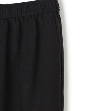 UNFILO 【セットアップ着用可/ウエストゴム】TENNEN TOUCH セミフレア パンツ ブラック