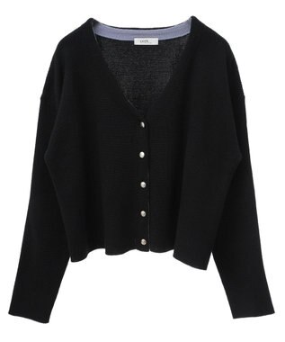 earth music&ecology コンパクトカーディガン Black