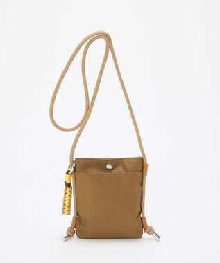 TOPKAPI 【Breath TOPKAPI】コードチャーム付き ミニショルダーバッグ / サコッシュ キャメル