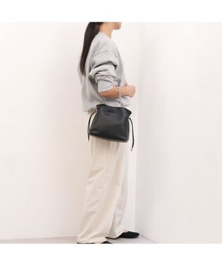 UNBILLION カシュカシュ cachecache / スクエア巾着2wayショルダー ブラック