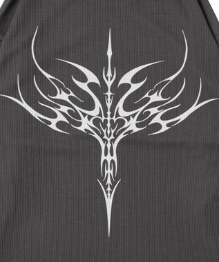 WEGO ワッフルグラフィックT（LS） スミクロ