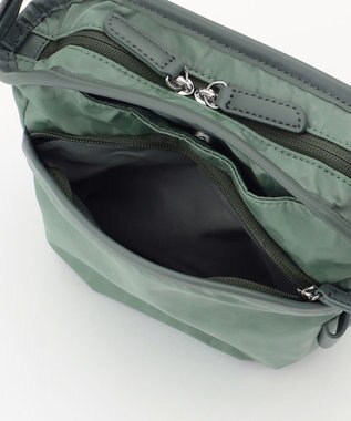 Y'SACCS Polka Dots　パイピングポケットポシェット ライトグリーン