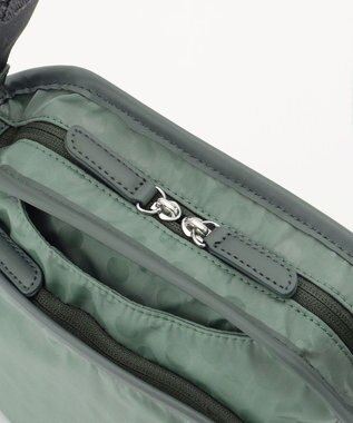 Y'SACCS Polka Dots　パイピングポケットポシェット ライトグリーン