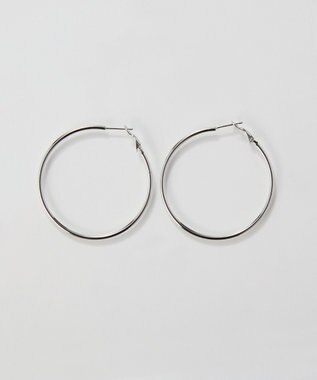 Phoebe 【金属アレルギー対応】ライトフープピアス　シルバー/ステンレス/大振り シルバー