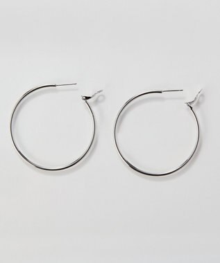 Phoebe 【金属アレルギー対応】ライトフープピアス　シルバー/ステンレス/大振り シルバー