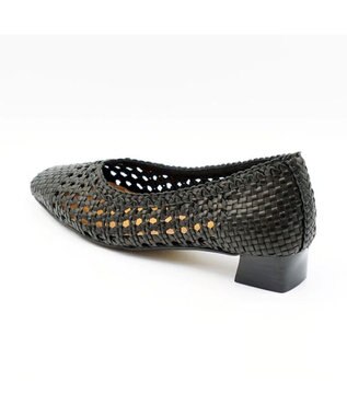 APOM レザーメッシュパンプス30 ブラック