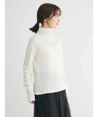 Green Parks ２ｗａｙポコポコタートルカットソー Ecru