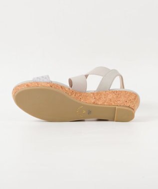 BONTRE 【pied du lapan/ピエドラパン】クロスベルトウエッジサンダル/50727ZI シルバー