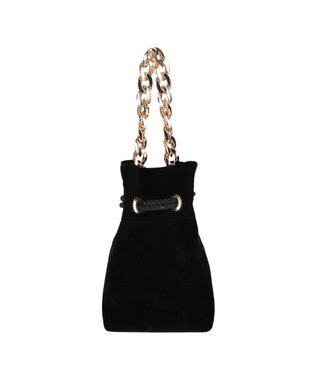 ROOTOTE 0671【直営店限定】ベビールー.ベロア チェーン-A 02：ブラック