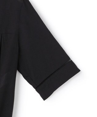 ICB L リネンスラブローン シャツワンピース ブラック