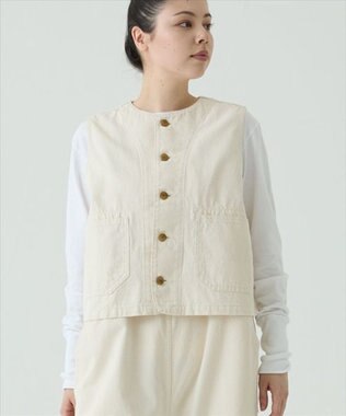 caqu デニムワークベスト