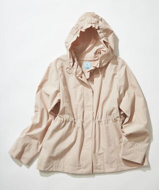 組曲 L 【フード取り外し可】2WAYショート丈ライトアウター ベージュ系