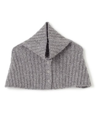 BEIGE， GLAIEULS / アルパカ混インターシャスヌード Md Gray