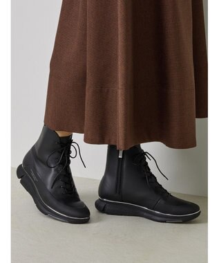 ASICS WALKING ペダラ ライドウォーク コネクト ブーツ レディース WC245L 3.5cm ヒール 2E ブラック系