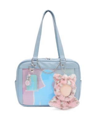 WEGO 【痛バ＆推し活グッズ】スクールボストン痛バッグ サックス