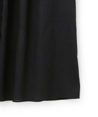 ICB L リネンスラブローン シャツワンピース ブラック