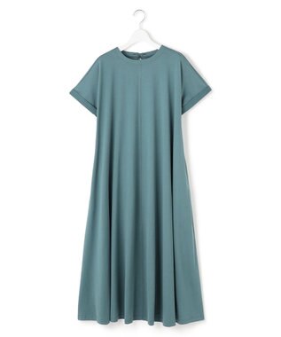 J.PRESS YORK STREET 【WOMEN】キャップスリーブ ワンピース ピーコックグリーン系