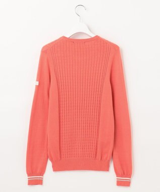 23区GOLF 【WOMEN】【洗える】格子柄  カラーニット ピンク系