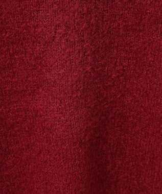 earth music&ecology リボンクルーネックカーディガン Red