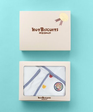 MIKI HOUSE HOT BISCUITS ポンチョギフトセット【BOX付き】 紺