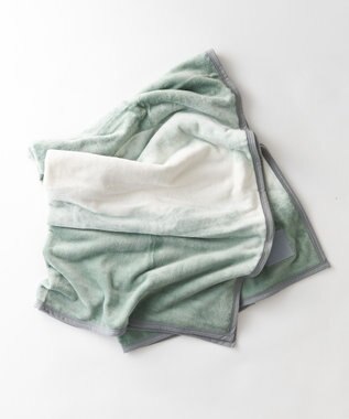 LOOM&SPOOL FOL綿毛布シングル／カーキ カーキ